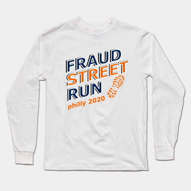 fraud street run philly design Long Sleeve T-Shirt by AlfinStudio